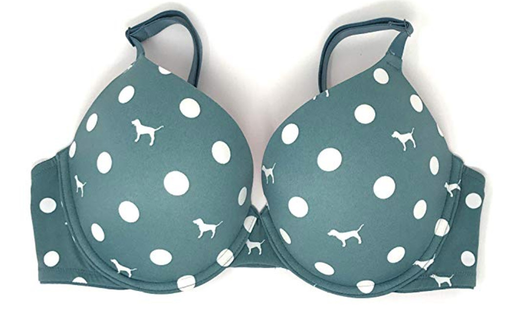 Bra with spots and dog print.