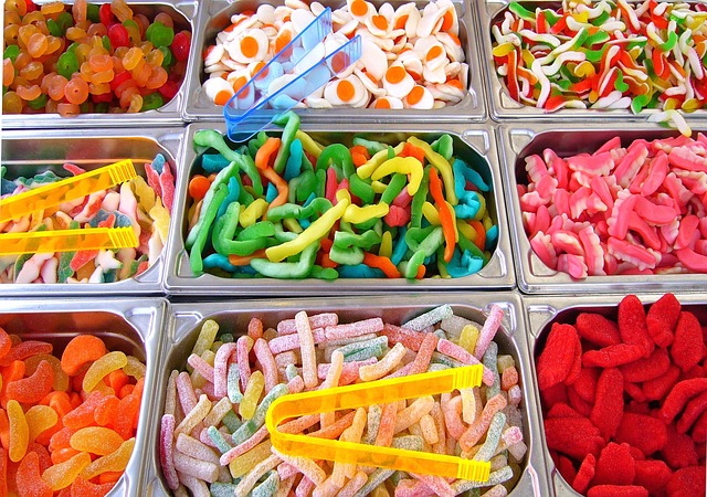a collection of candies
